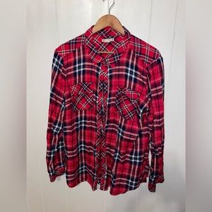 Red and Black Plaid button up